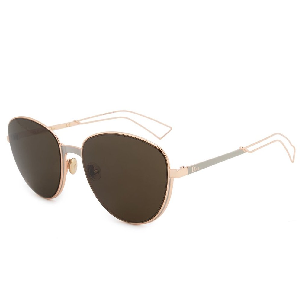Christian Dior Brown Oval Sunglasses - Picture 2 of 5